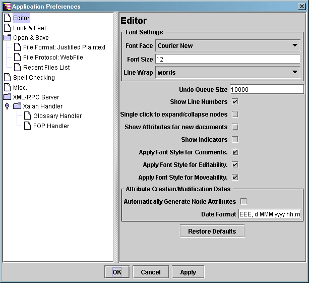 Java Outline Editor